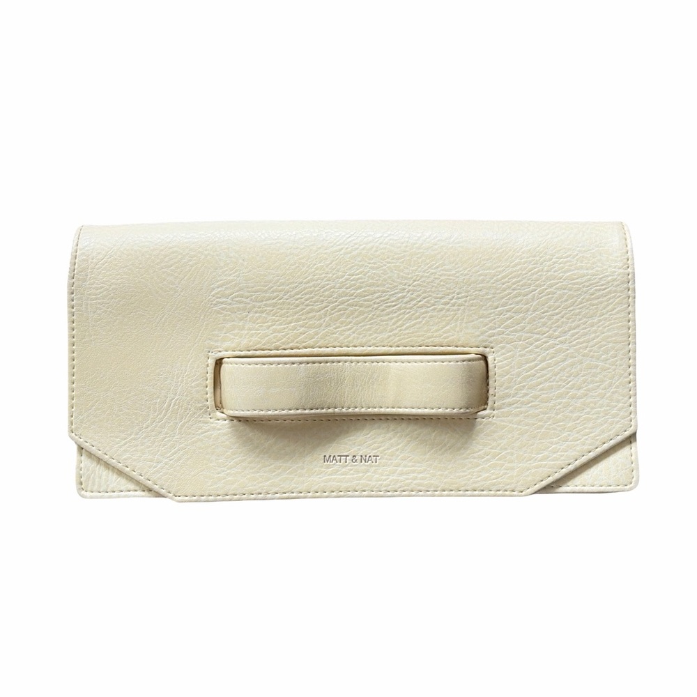 Matt & Nat Cream Wristlet Clutch